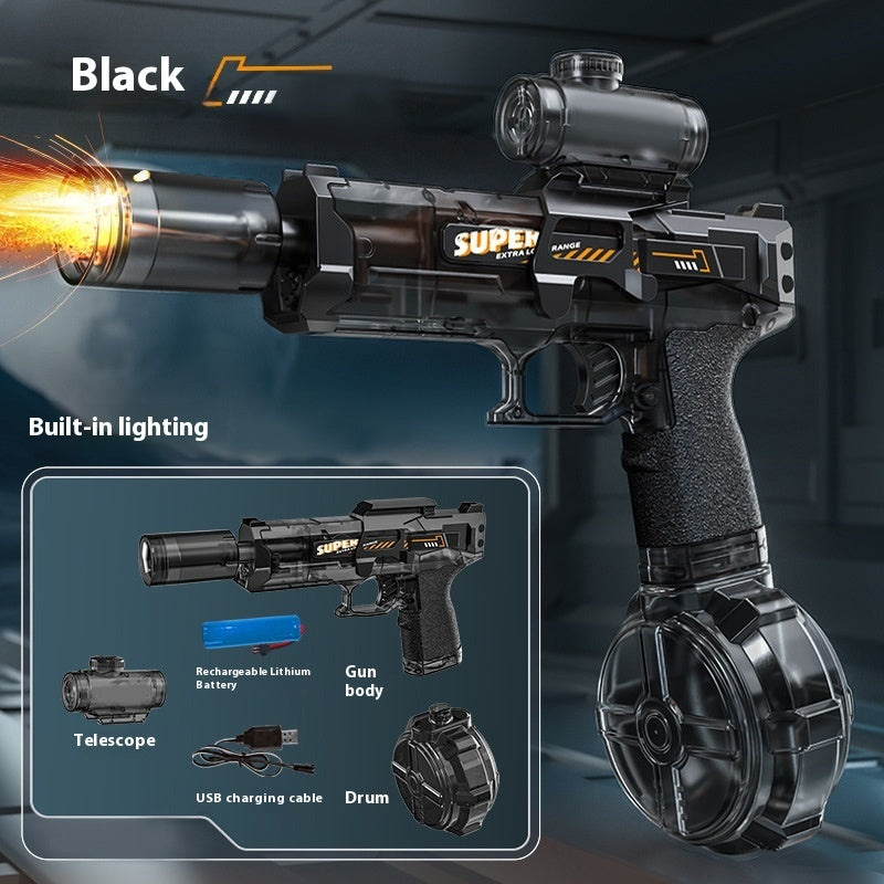 New Ice Mouse Ice Explosion Electric Water Gun Children's High-speed Continuous Hair Linkage Reloading Large Capacity Water Pistols Toy - LJ Enterprise